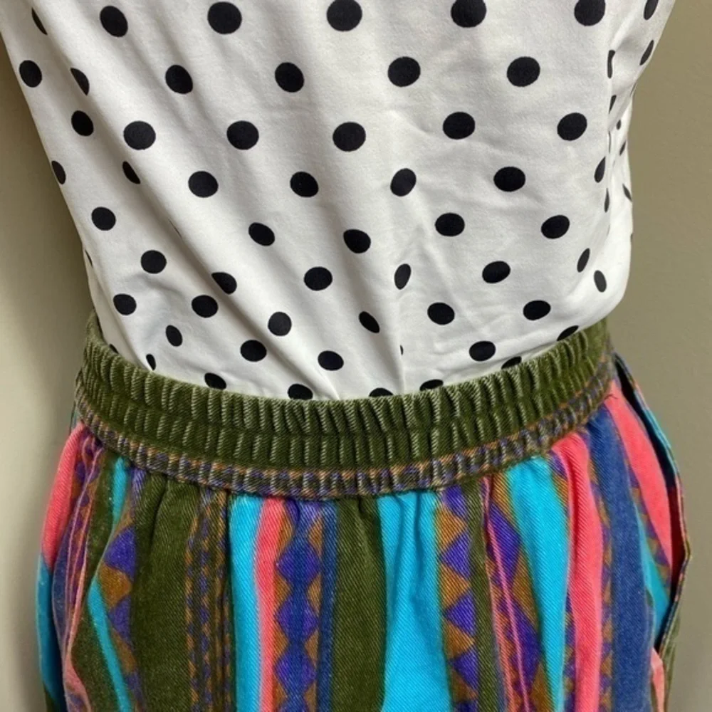 90s western denim skirt